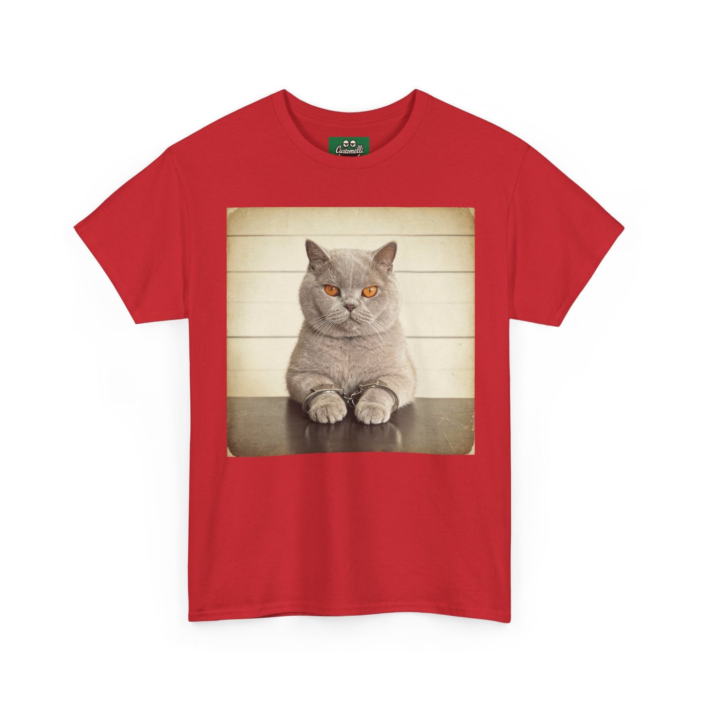 Maglietta Mugshot con Foto del Tuo Animale