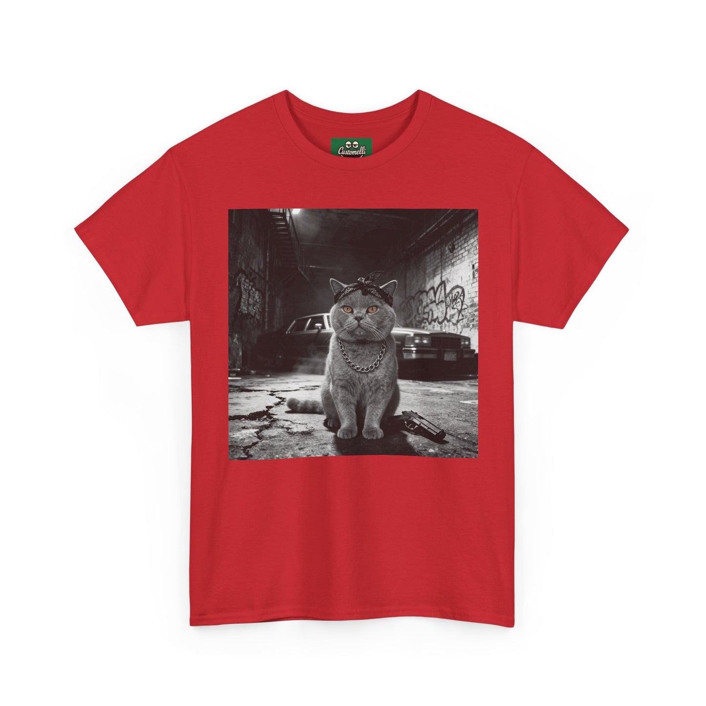 Maglietta Gangsta con Foto del Tuo Animale