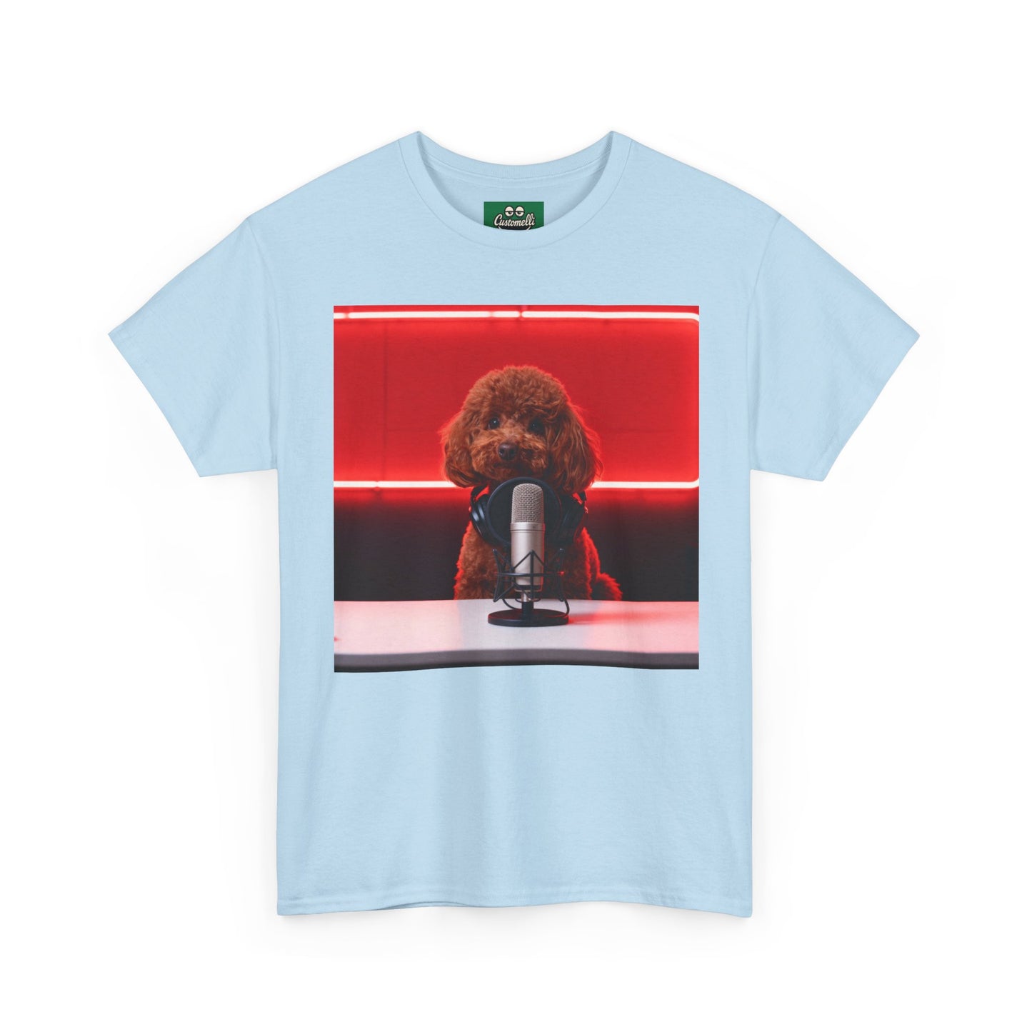 Maglietta Podcaster con Foto del Tuo Animale