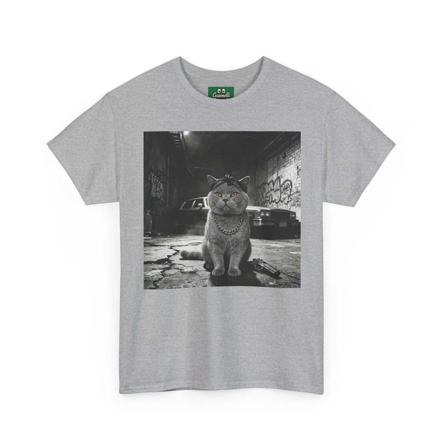 Maglietta Gangsta con Foto del Tuo Animale