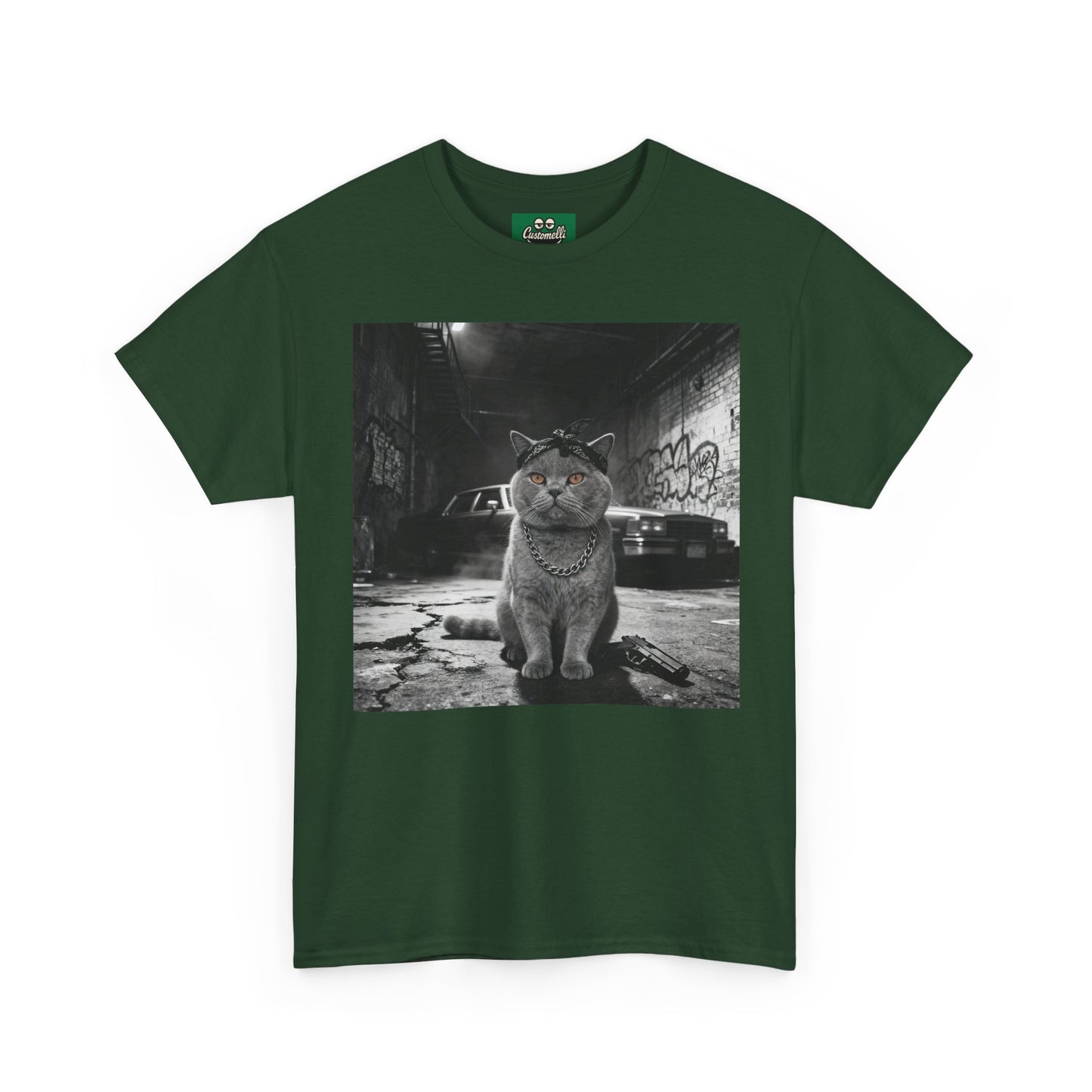 Maglietta Gangsta con Foto del Tuo Animale