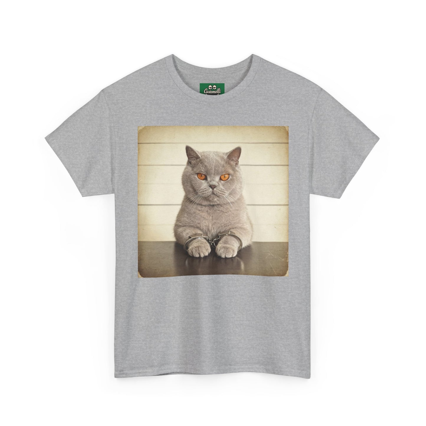 Maglietta Mugshot con Foto del Tuo Animale