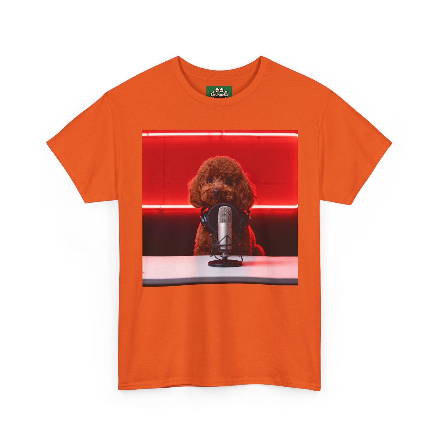 Maglietta Podcaster con Foto del Tuo Animale