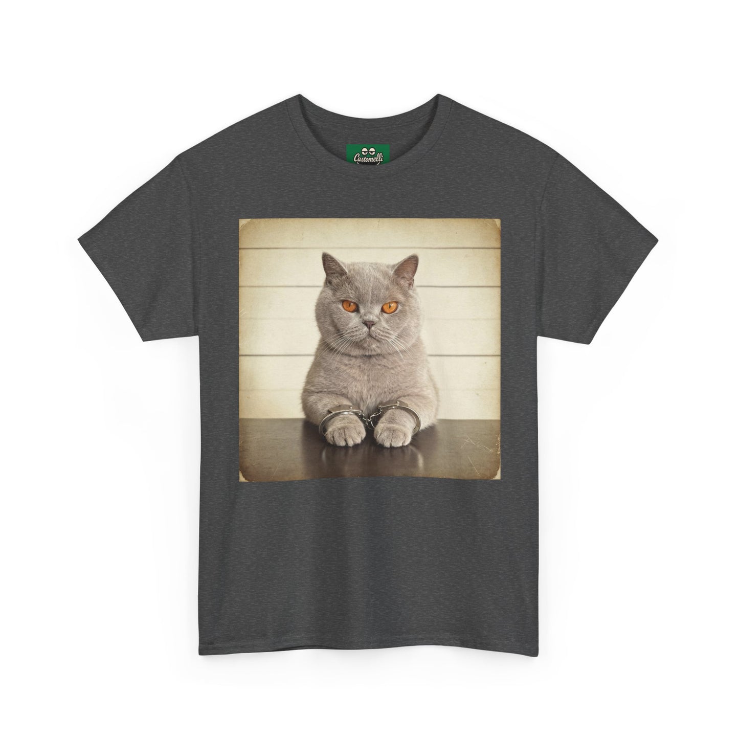 Maglietta Mugshot con Foto del Tuo Animale