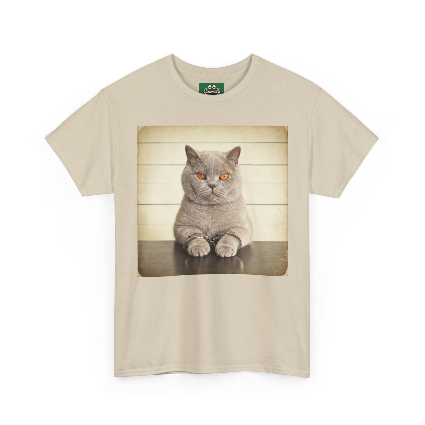 Maglietta Mugshot con Foto del Tuo Animale