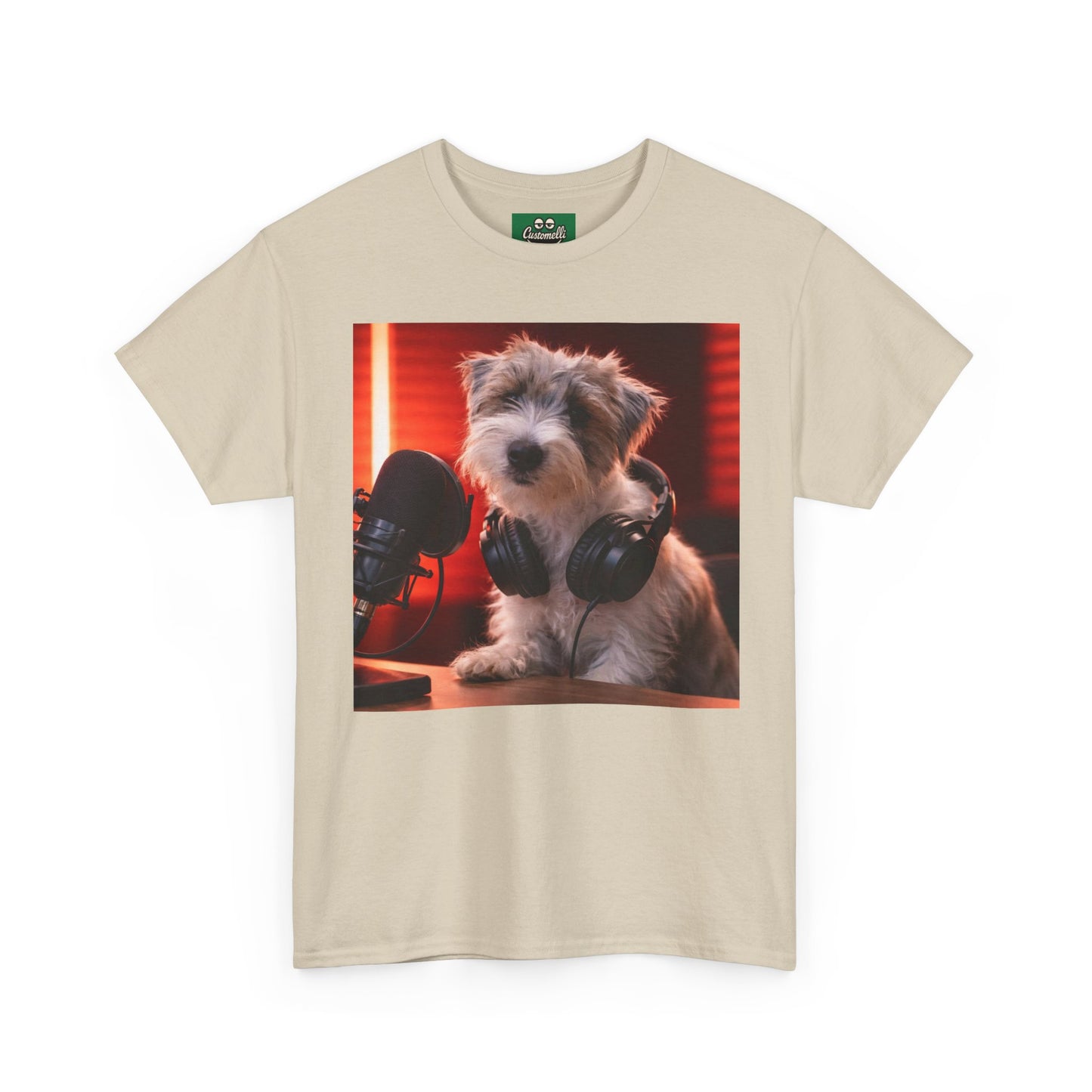 Maglietta Podcaster con Foto del Tuo Animale
