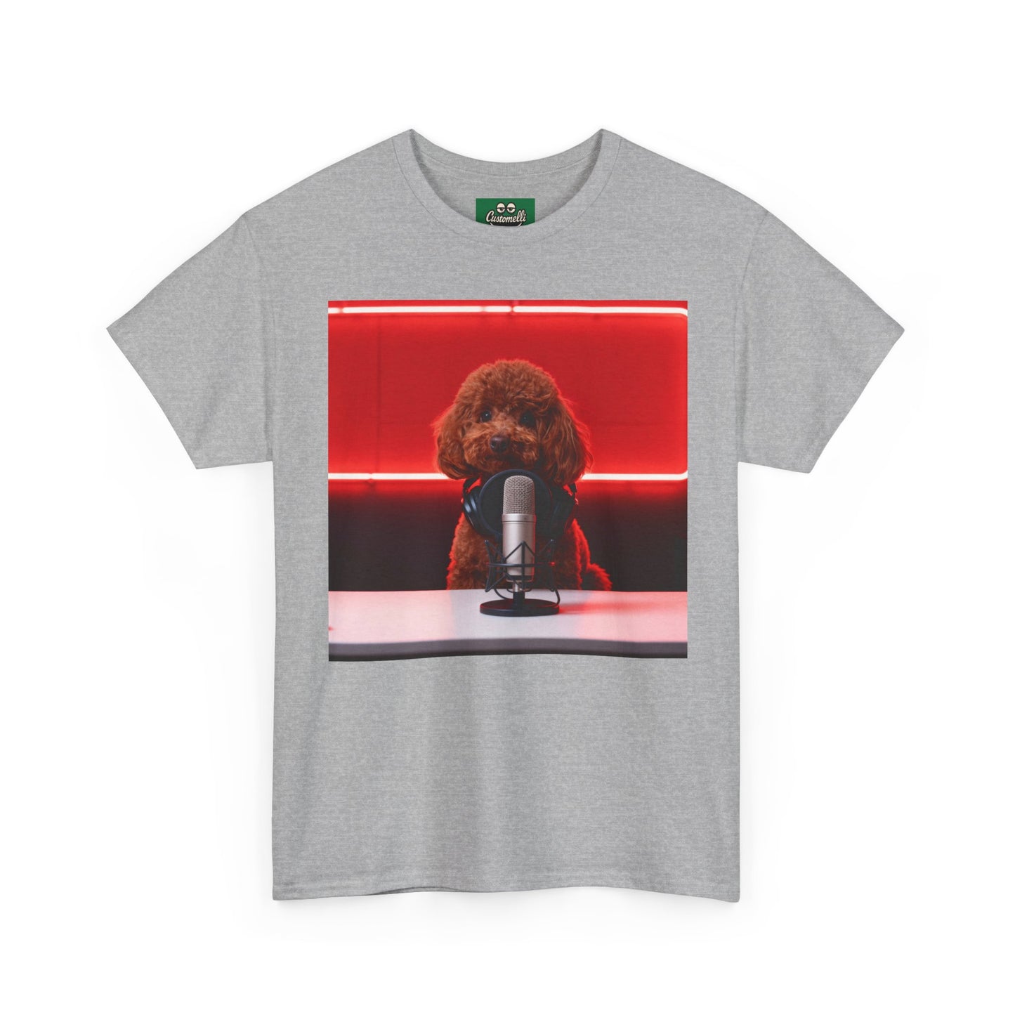 Maglietta Podcaster con Foto del Tuo Animale