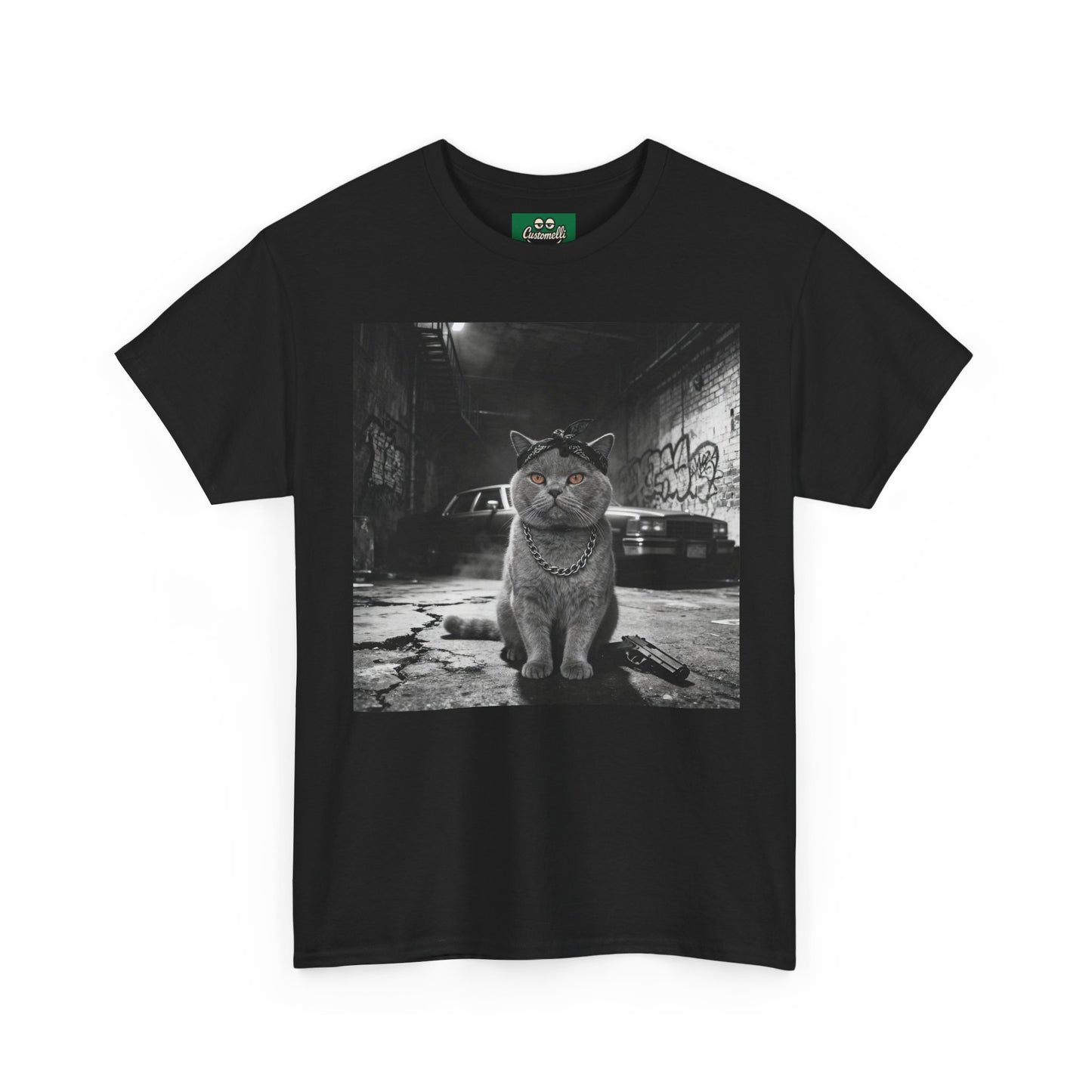 Maglietta Gangsta con Foto del Tuo Animale