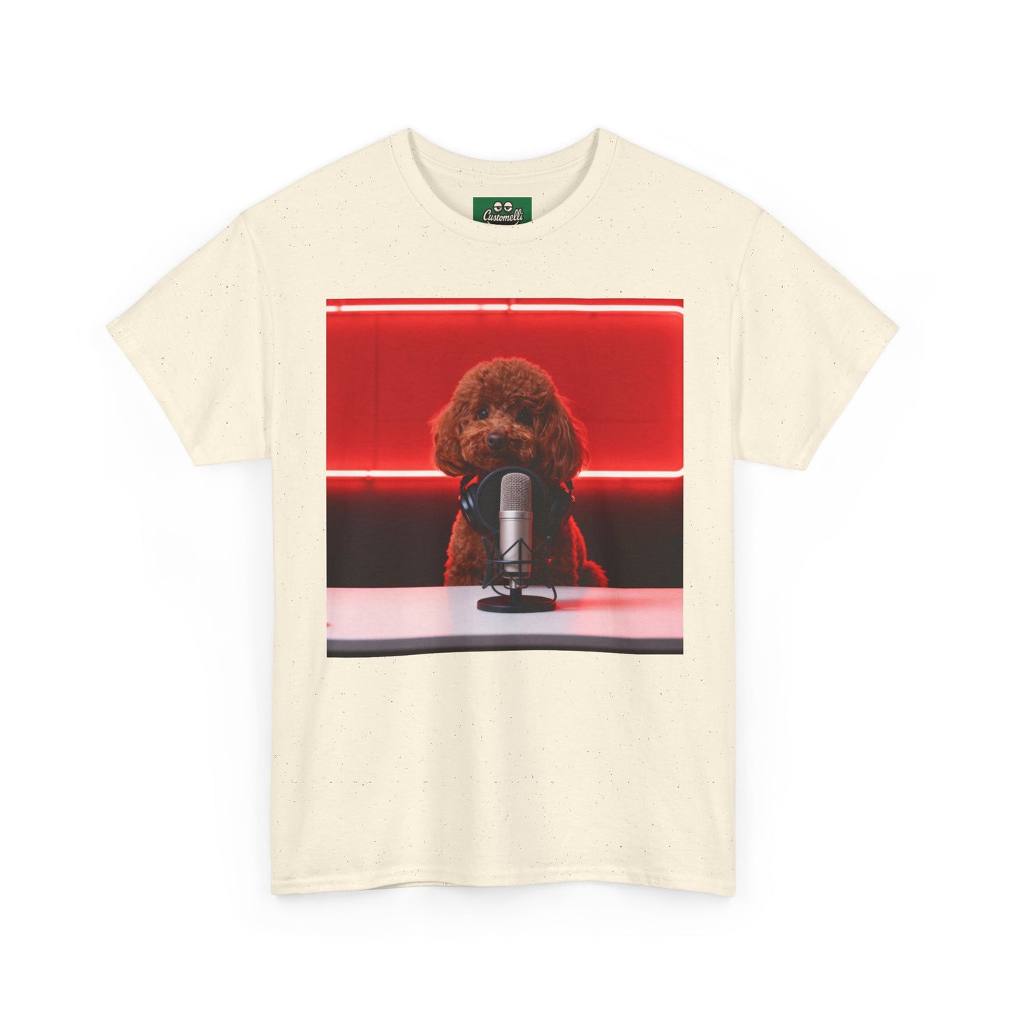 Maglietta Podcaster con Foto del Tuo Animale