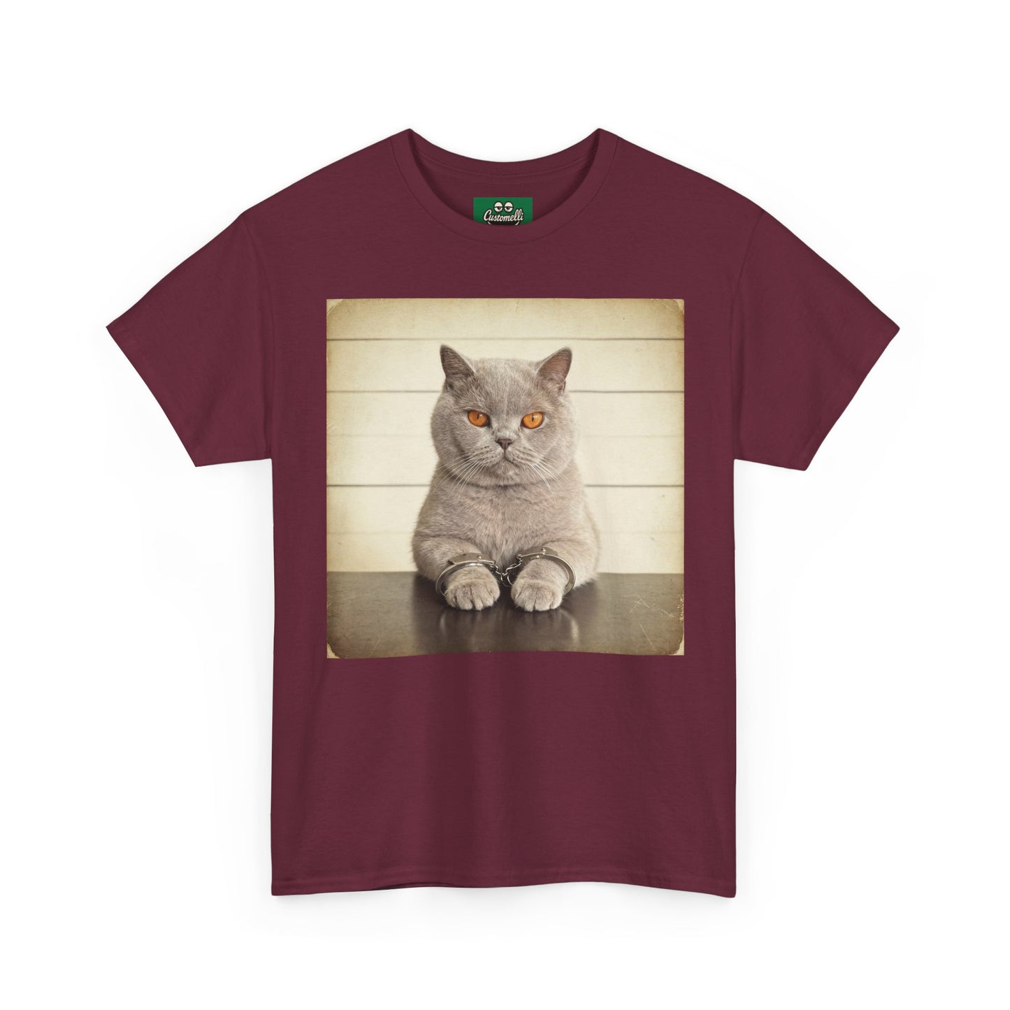 Maglietta Mugshot con Foto del Tuo Animale