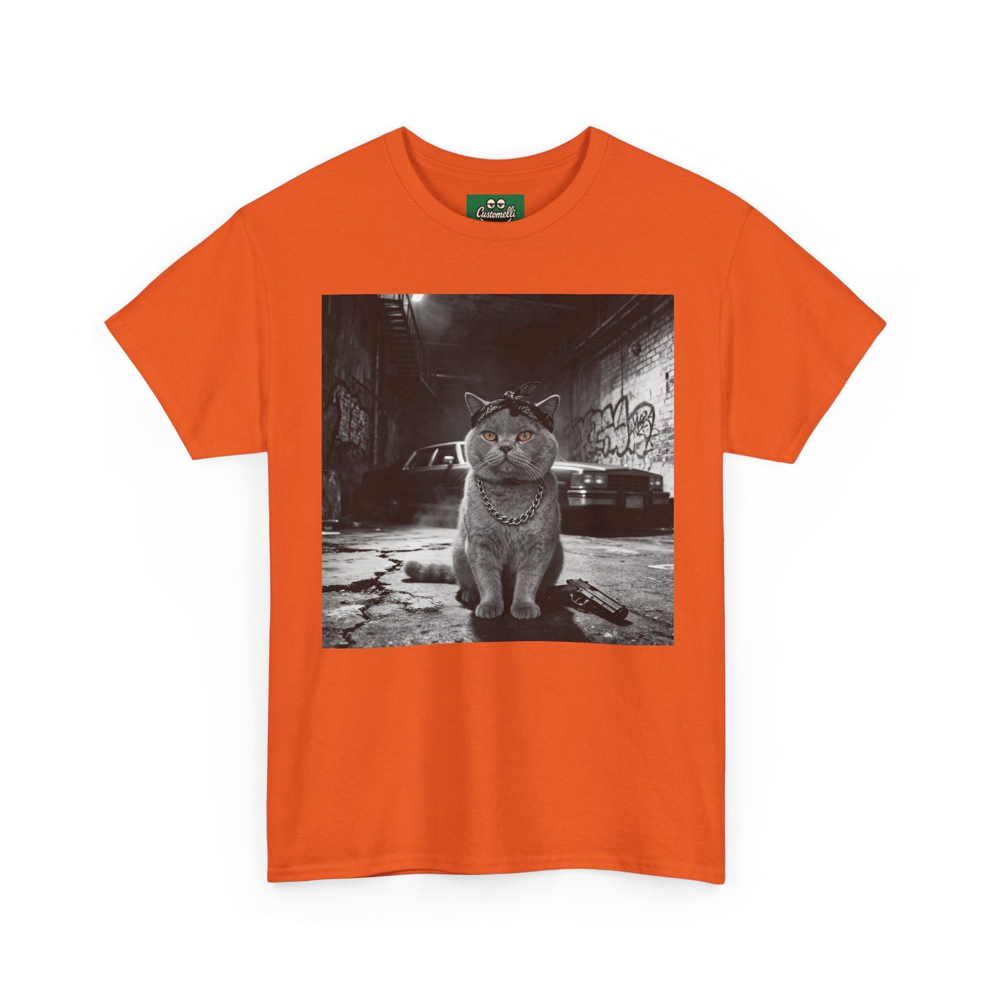 Maglietta Gangsta con Foto del Tuo Animale