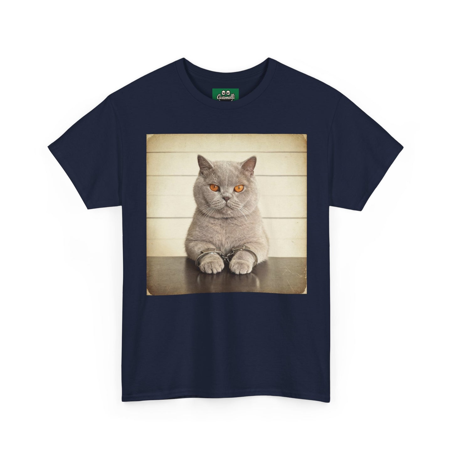 Maglietta Mugshot con Foto del Tuo Animale