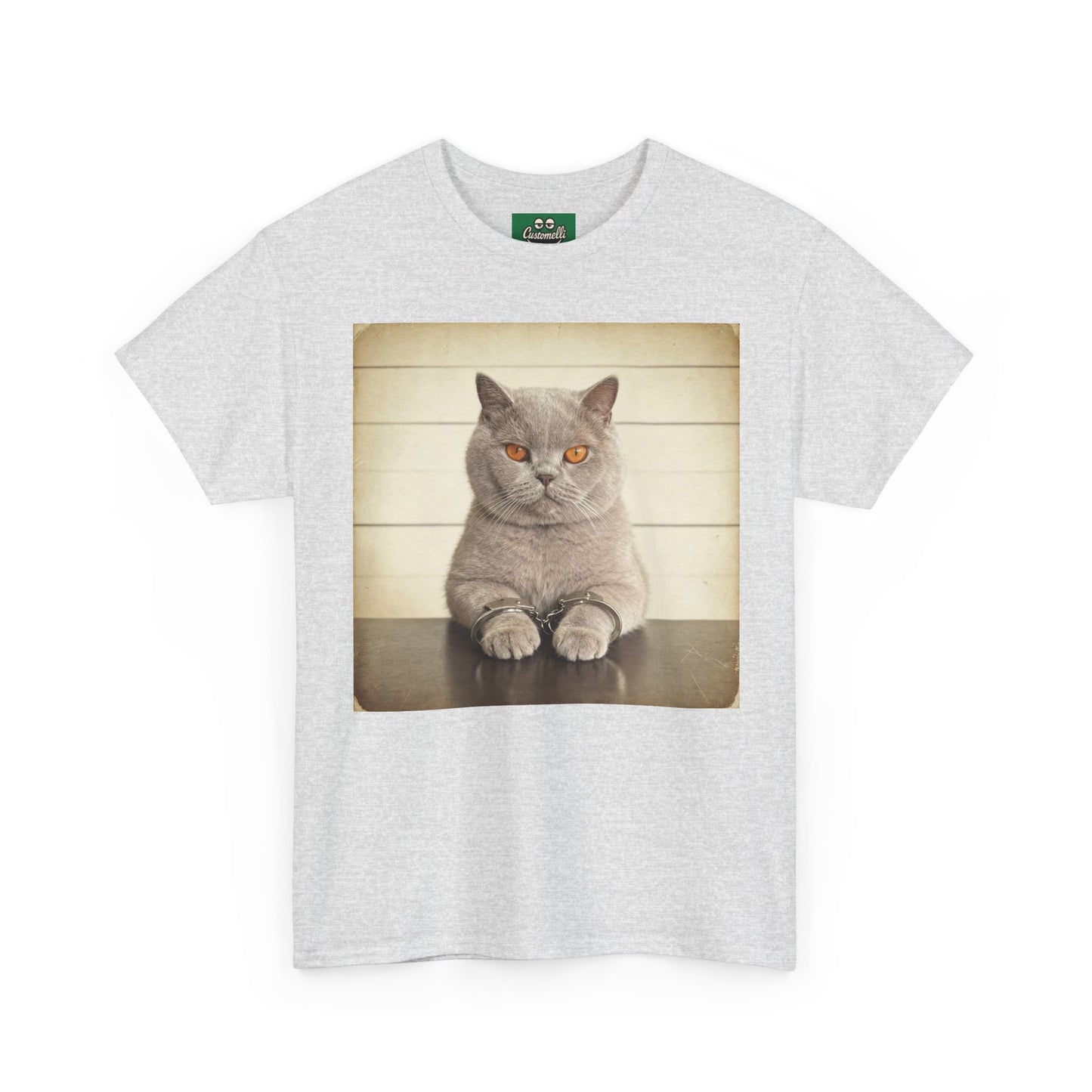 Maglietta Mugshot con Foto del Tuo Animale