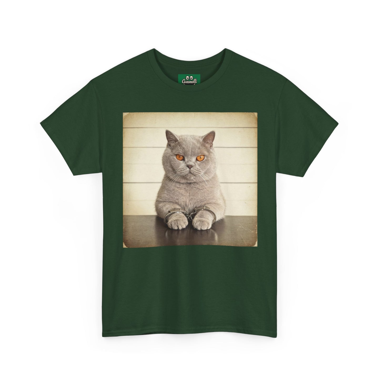 Maglietta Mugshot con Foto del Tuo Animale