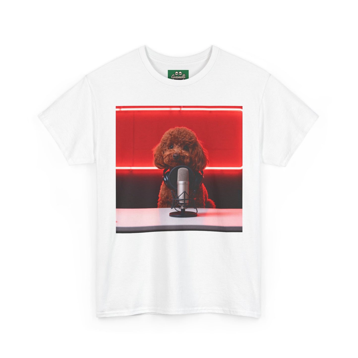 Maglietta Podcaster con Foto del Tuo Animale