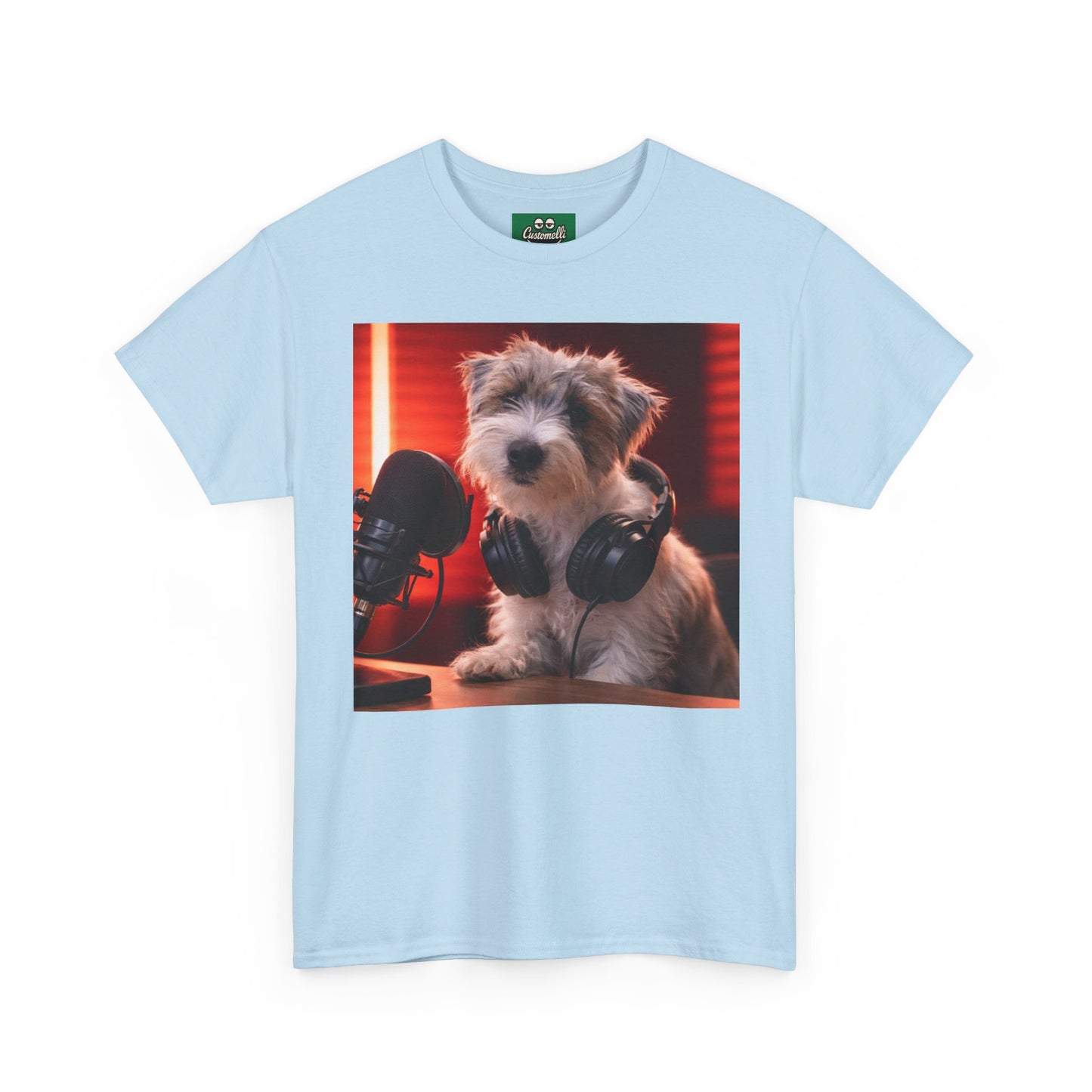 Maglietta Podcaster con Foto del Tuo Animale
