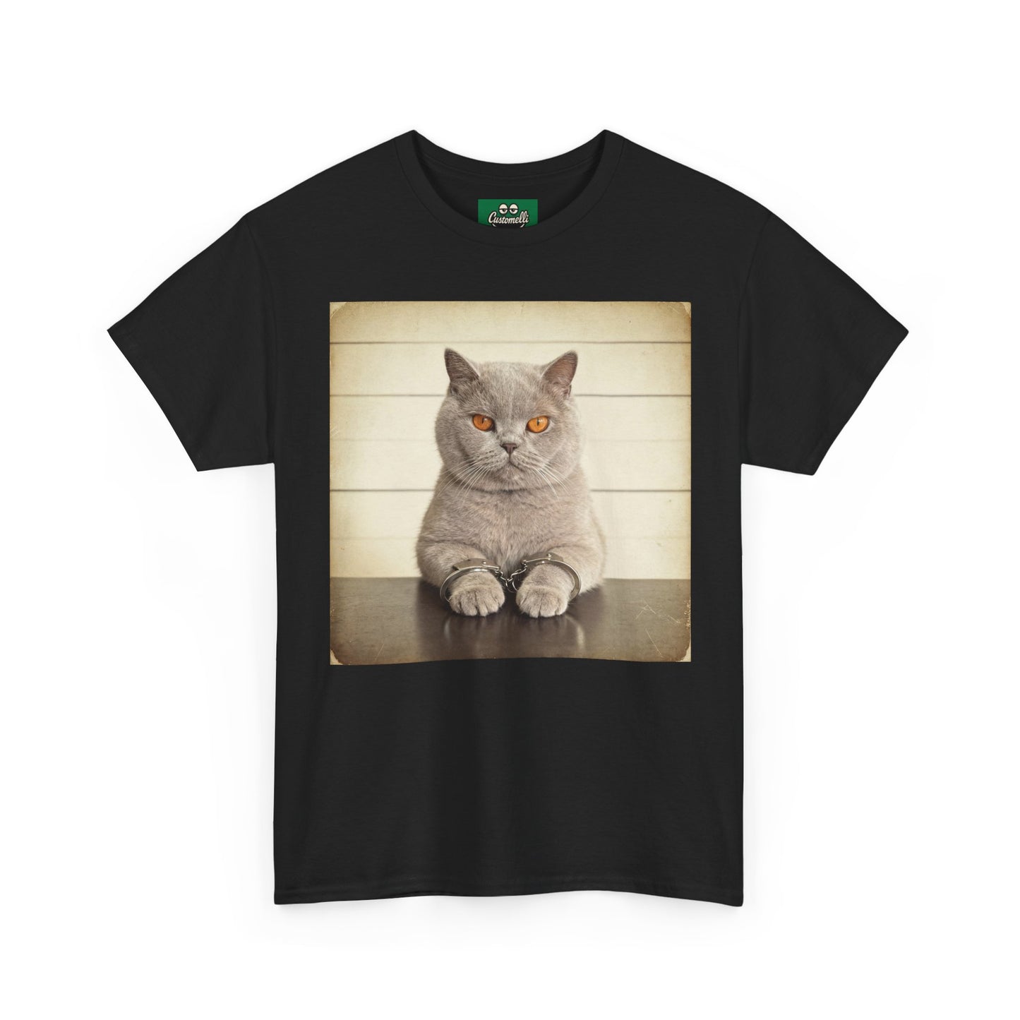 Maglietta Mugshot con Foto del Tuo Animale