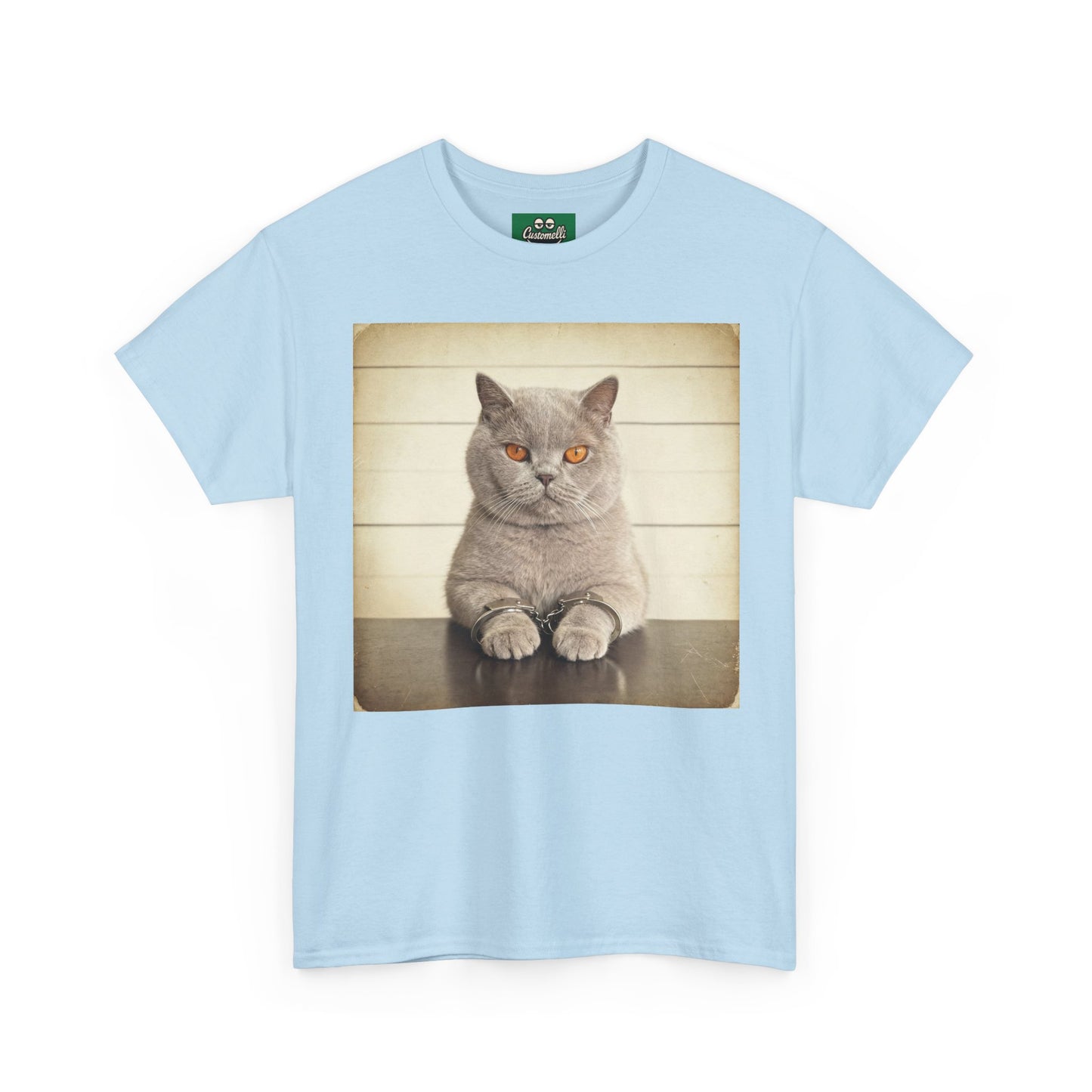 Maglietta Mugshot con Foto del Tuo Animale