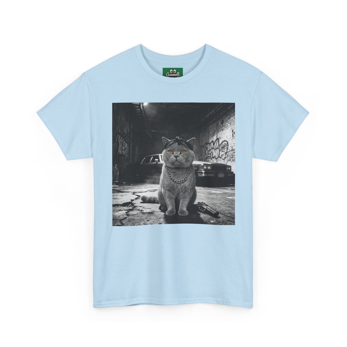 Maglietta Gangsta con Foto del Tuo Animale