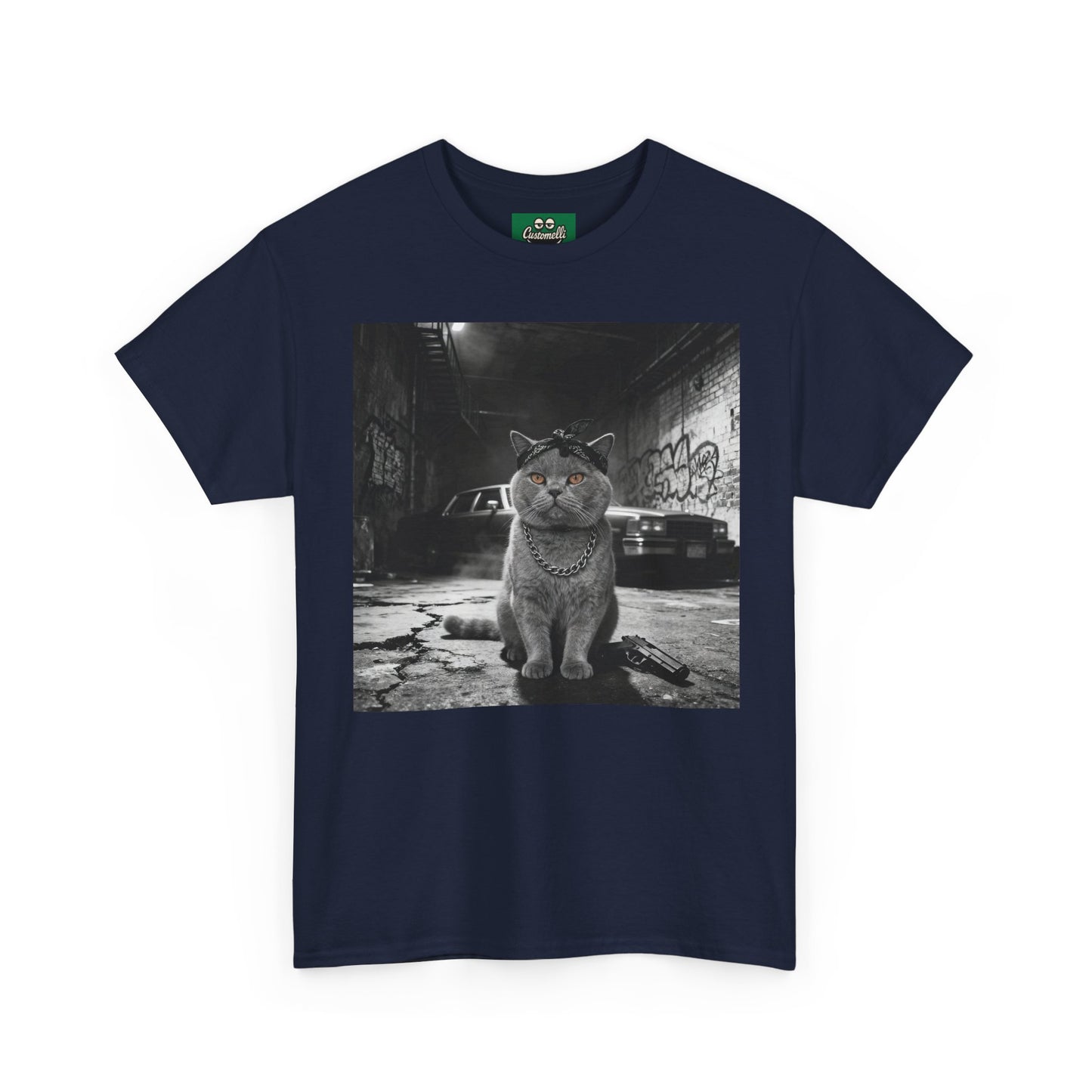 Maglietta Gangsta con Foto del Tuo Animale