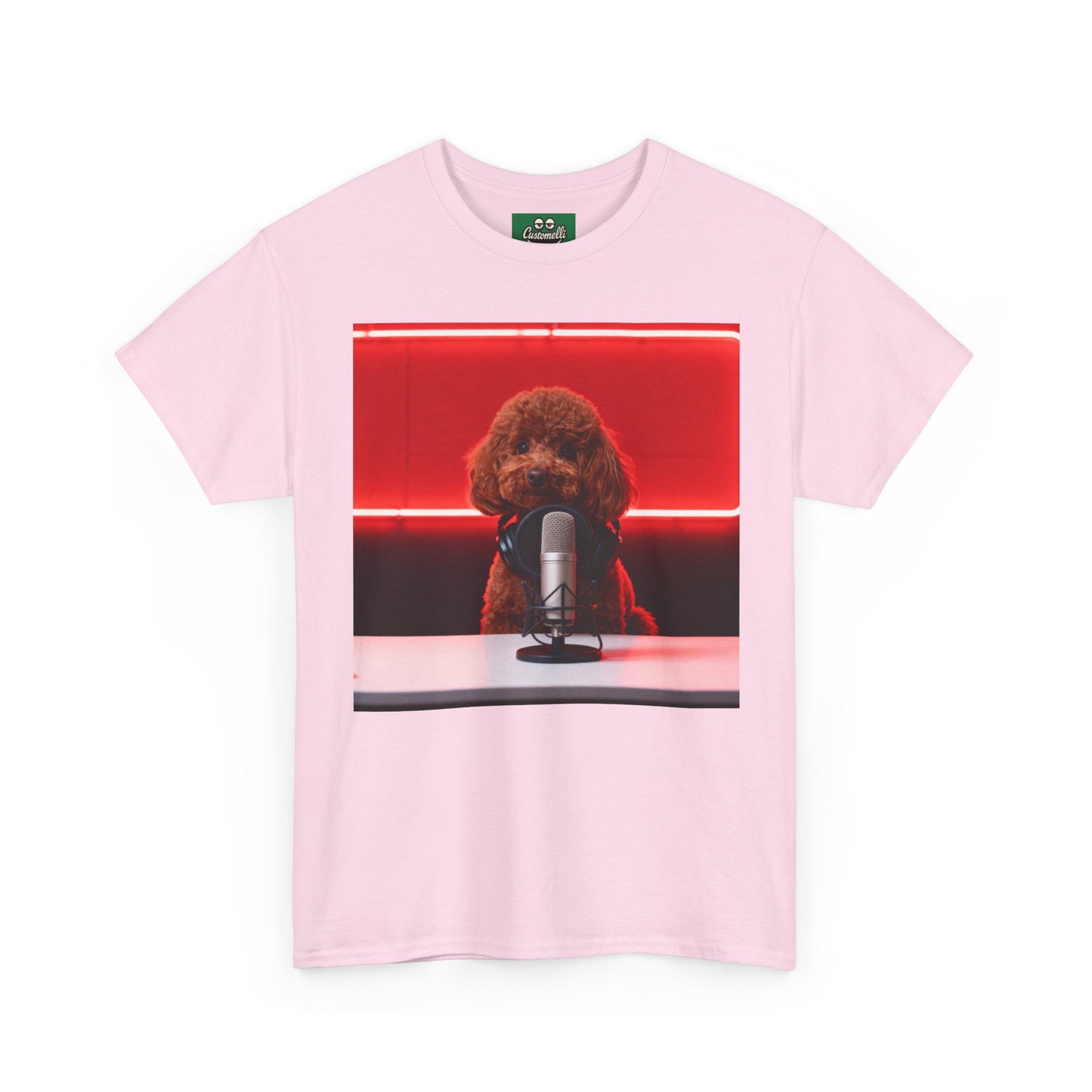 Maglietta Podcaster con Foto del Tuo Animale