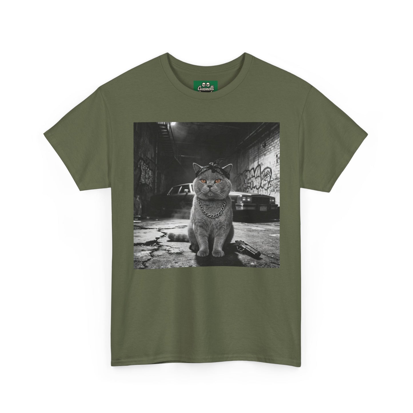 Maglietta Gangsta con Foto del Tuo Animale