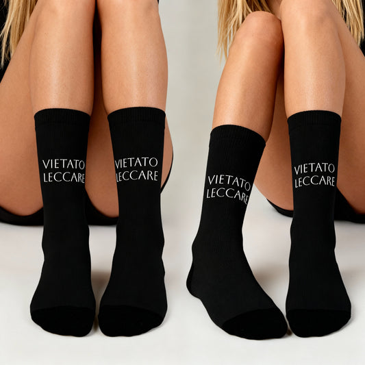 Calzini "Vietato Leccare"